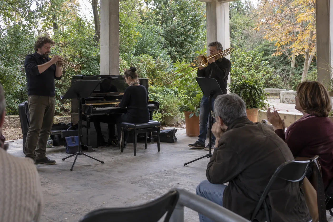 Mauro Bordera, trompeta. Adrián Ortiz, trombón. Antonio Morant, piano