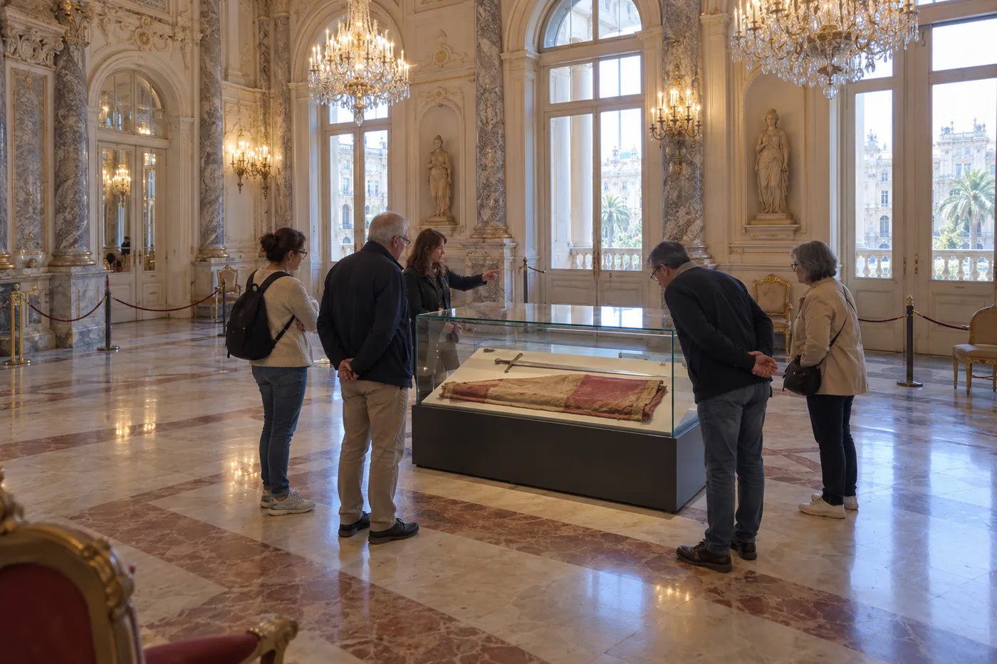 La Nostra Senyera: la Reial Senyera y la espada de Jaume I en el Salón de Cristal